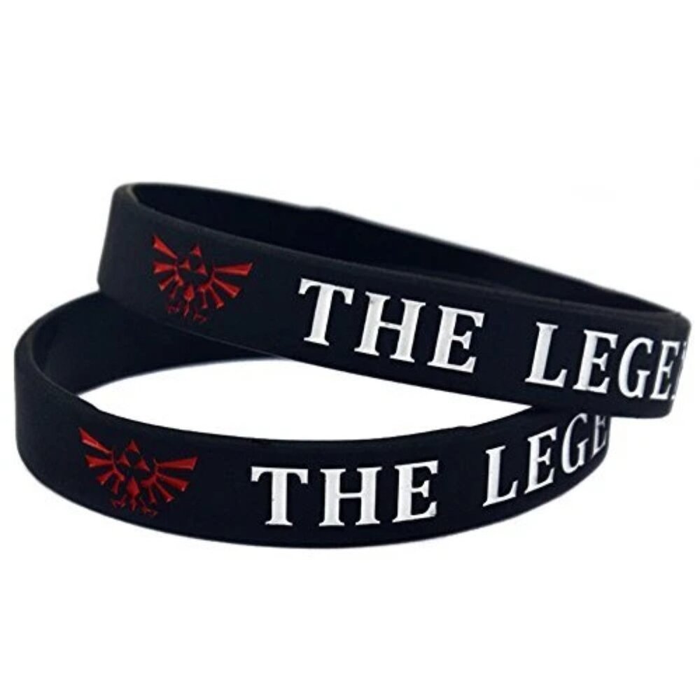 (2) ZELDA Video Game Theme wristband bracelet NINTENDO nes snes retro video game